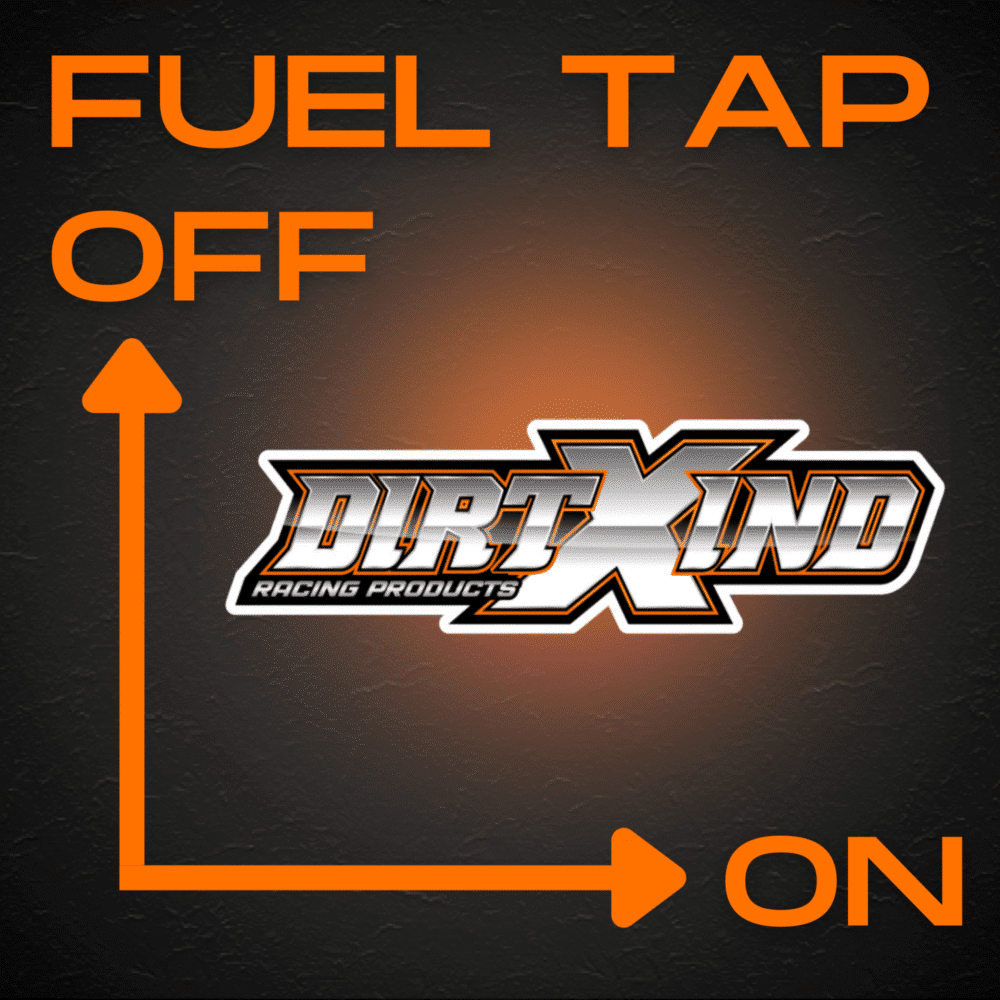 DXI FUEL TAP STICKER 90MM BY 90MM