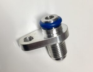 ALUMINIUM V6 FUEL RAIL FITTING